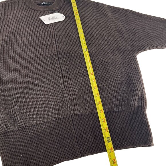 Universal Standard better than wool dolman sleeve Brown Ribbed Sweater 4XS 00 - Picture 12 of 12